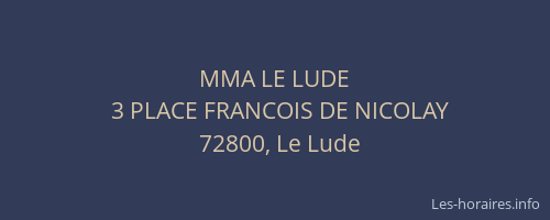 MMA LE LUDE