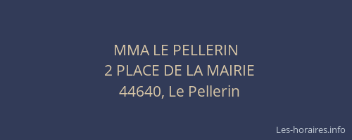 MMA LE PELLERIN