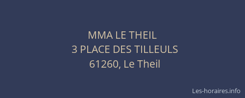 MMA LE THEIL