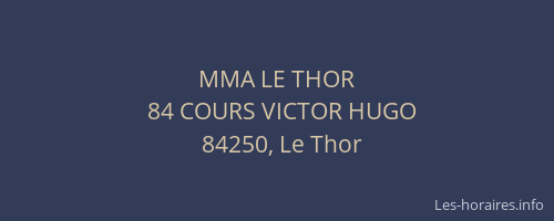 MMA LE THOR