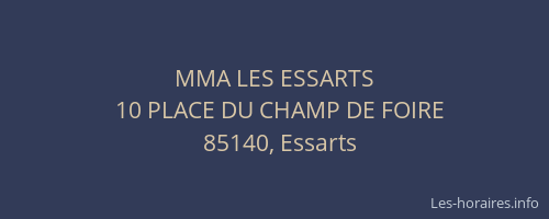 MMA LES ESSARTS