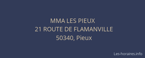 MMA LES PIEUX