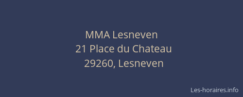 MMA Lesneven