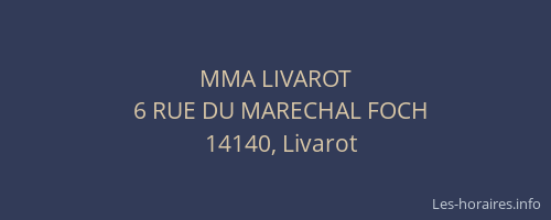 MMA LIVAROT