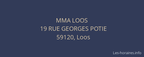 MMA LOOS
