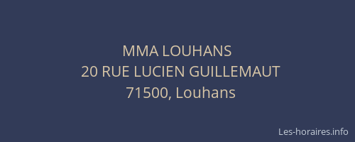 MMA LOUHANS
