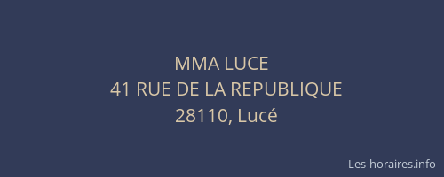 MMA LUCE