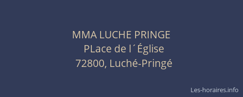 MMA LUCHE PRINGE