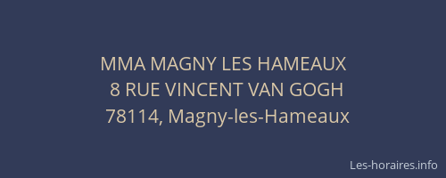 MMA MAGNY LES HAMEAUX