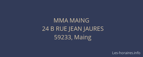MMA MAING