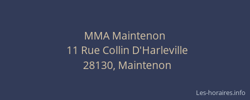 MMA Maintenon