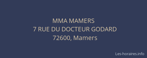 MMA MAMERS
