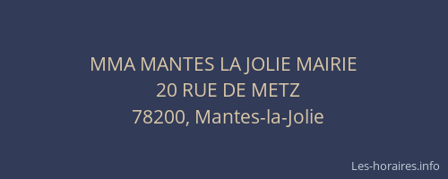 MMA MANTES LA JOLIE MAIRIE
