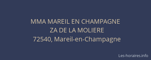 MMA MAREIL EN CHAMPAGNE