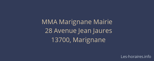 MMA Marignane Mairie