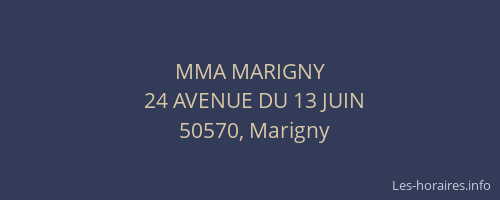 MMA MARIGNY