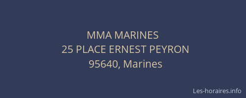MMA MARINES