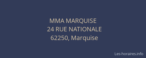 MMA MARQUISE