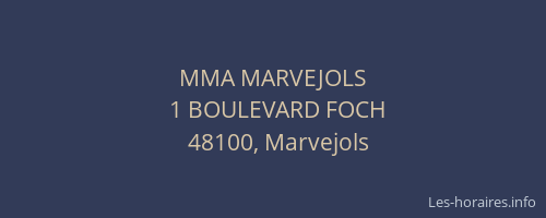 MMA MARVEJOLS