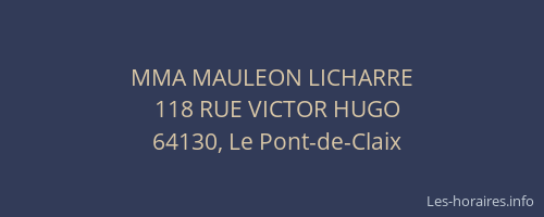 MMA MAULEON LICHARRE