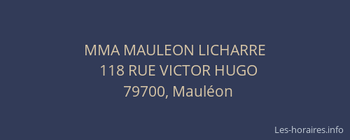 MMA MAULEON LICHARRE