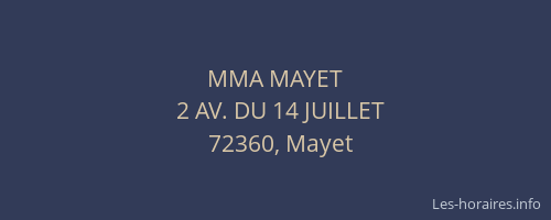MMA MAYET