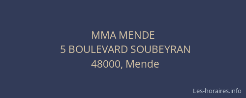 MMA MENDE
