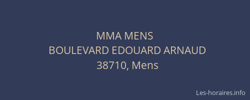 MMA MENS