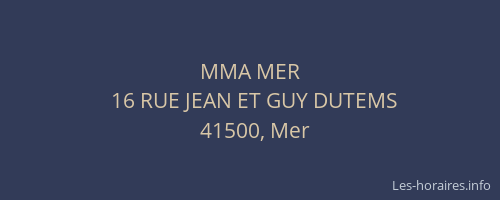MMA MER