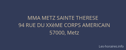 MMA METZ SAINTE THERESE