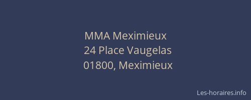 MMA Meximieux