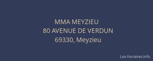 MMA MEYZIEU