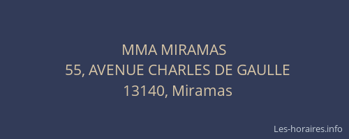 MMA MIRAMAS