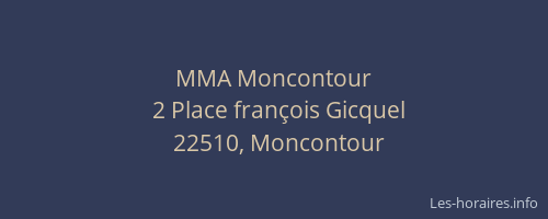 MMA Moncontour