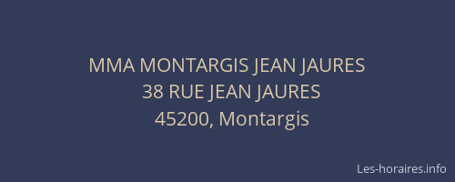 MMA MONTARGIS JEAN JAURES