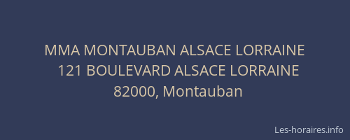 MMA MONTAUBAN ALSACE LORRAINE