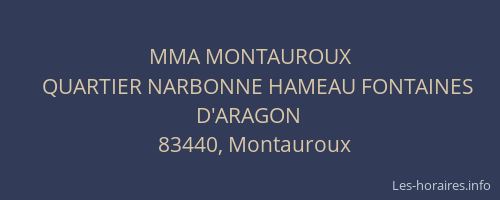 MMA MONTAUROUX