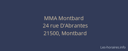 MMA Montbard