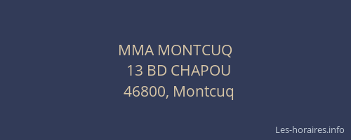 MMA MONTCUQ