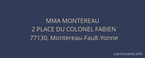MMA MONTEREAU