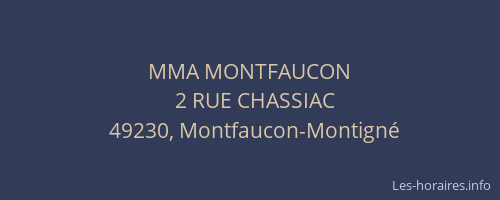 MMA MONTFAUCON