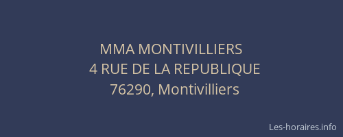 MMA MONTIVILLIERS