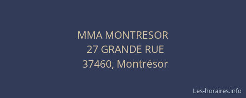 MMA MONTRESOR