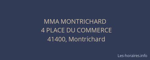 MMA MONTRICHARD