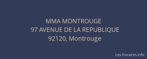 MMA MONTROUGE