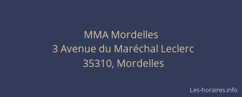 MMA Mordelles