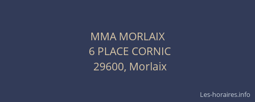 MMA MORLAIX