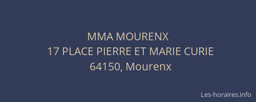 MMA MOURENX