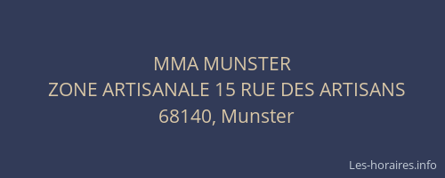 MMA MUNSTER