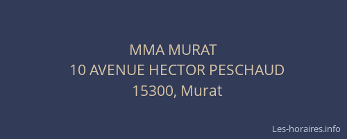 MMA MURAT